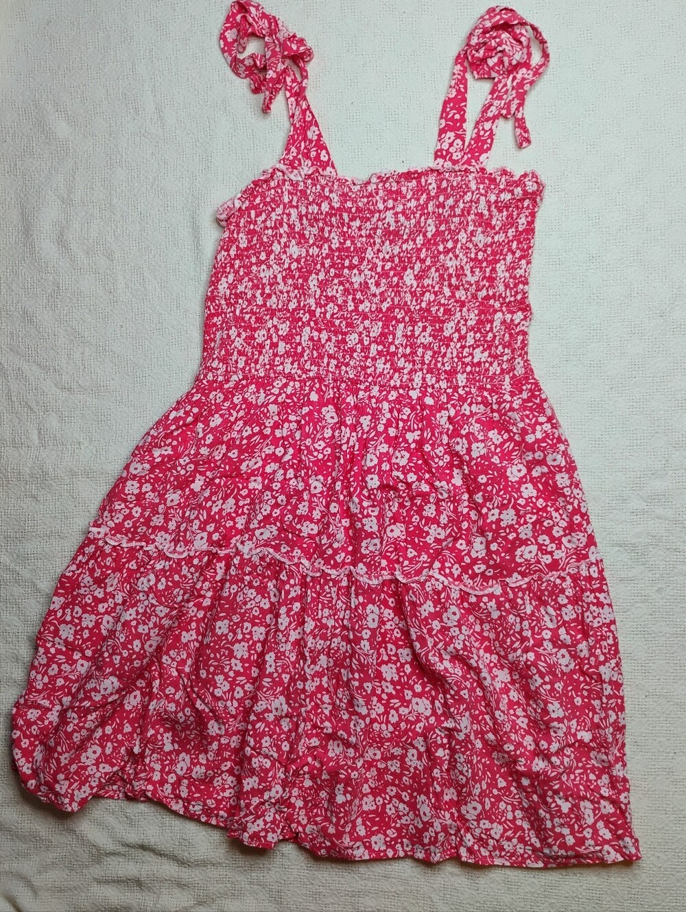 Zesica pink/coral floral sundress